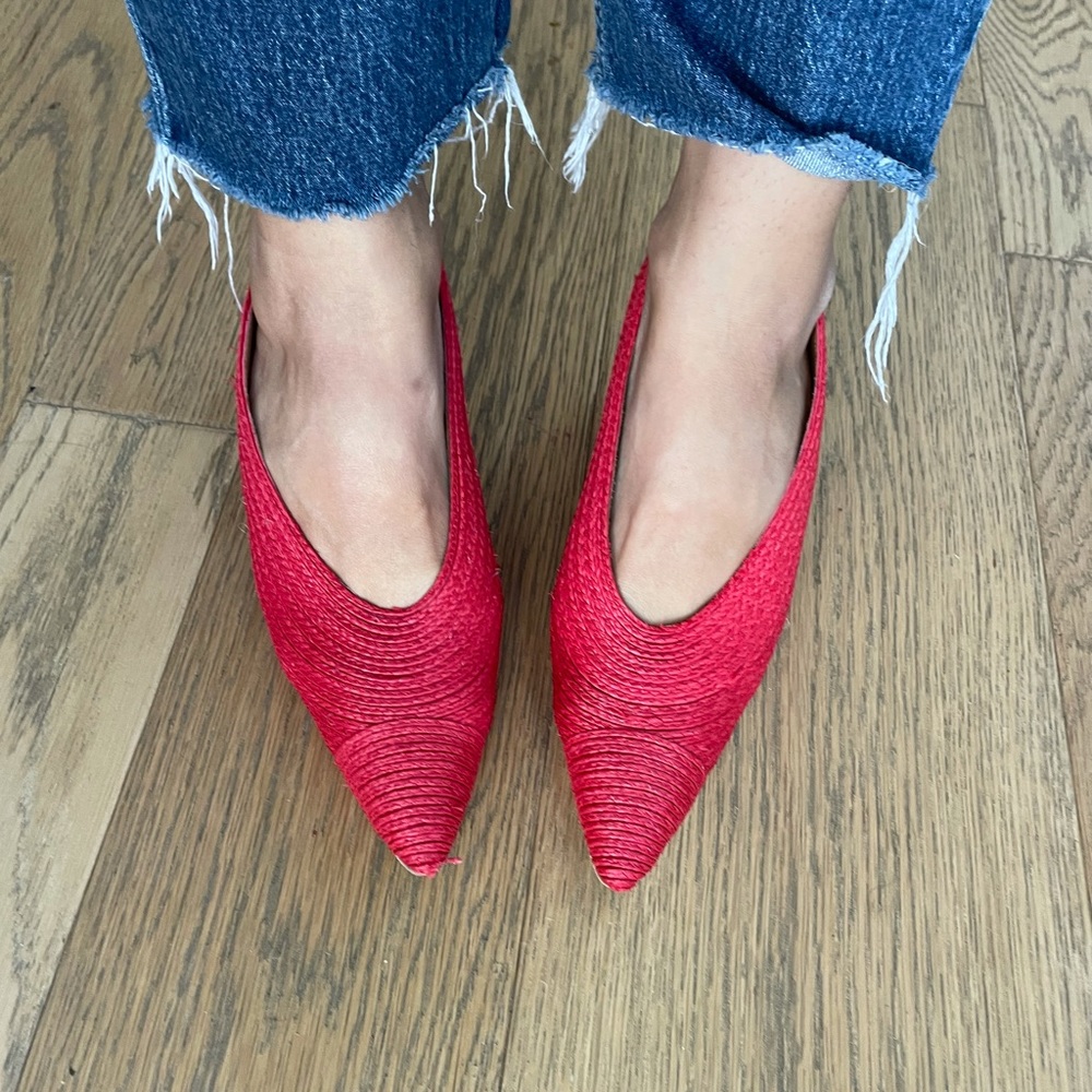 Miista leather and braided heels